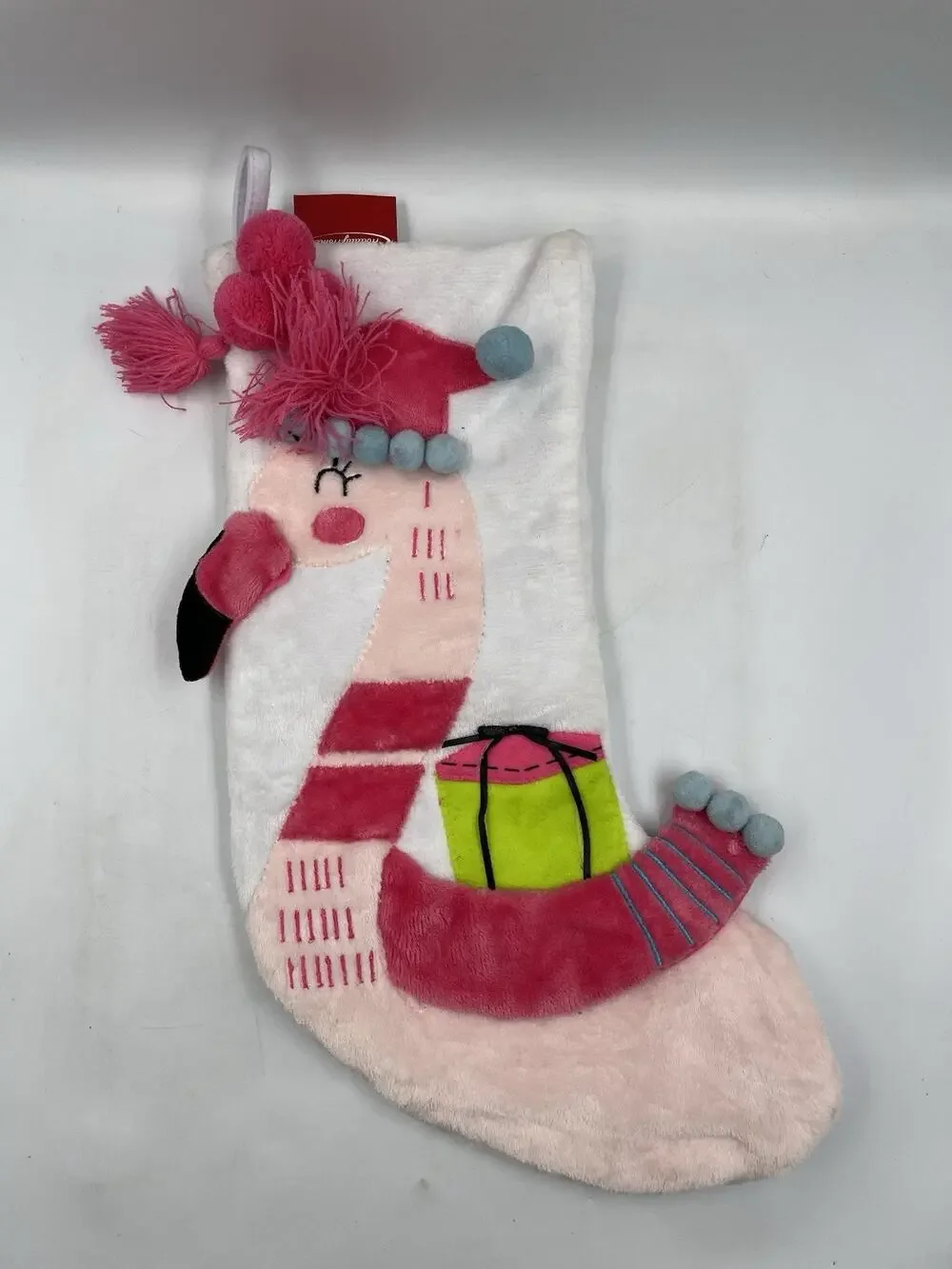 20-inch Holiday Home Flamingo Christmas Stocking NWT
